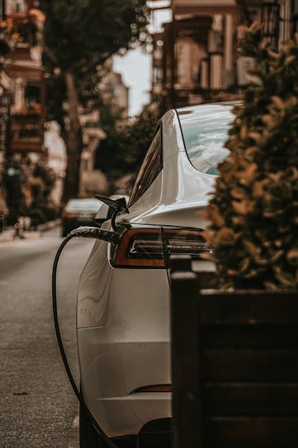電気自動車の充電ステーション